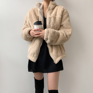 따뜻한 이중안감 보들 양털 후리스 집업 (3 Color)