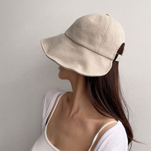여름 여성 코튼 면 햇빛 자외선 차단 벨크로 벙거지 모자 버킷햇 (7 Color)
