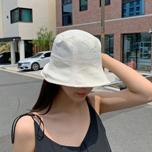 여름 엠보 쭈글이 주름 벙거지 버킷햇 모자 (3 Color)